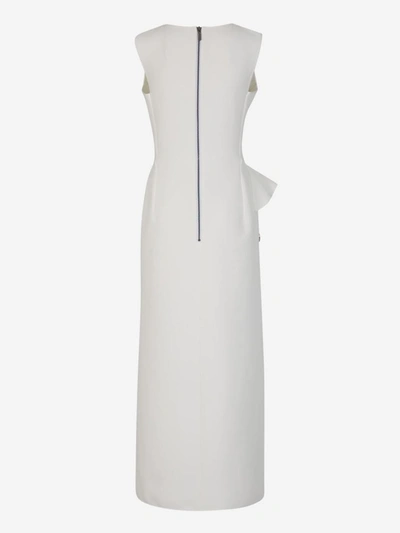 Shop Maticevski Mannerism Midi Dress In Blanc
