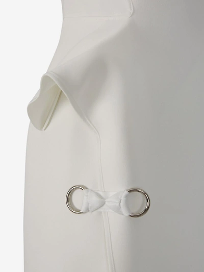 Shop Maticevski Mannerism Midi Dress In Blanc