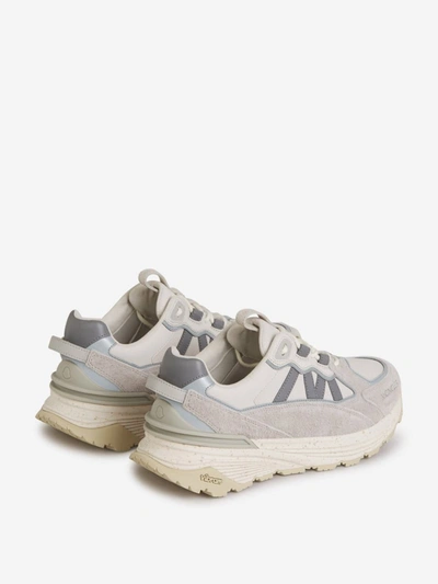 Shop Moncler Lite Runner Sneakers In Gris Pedra