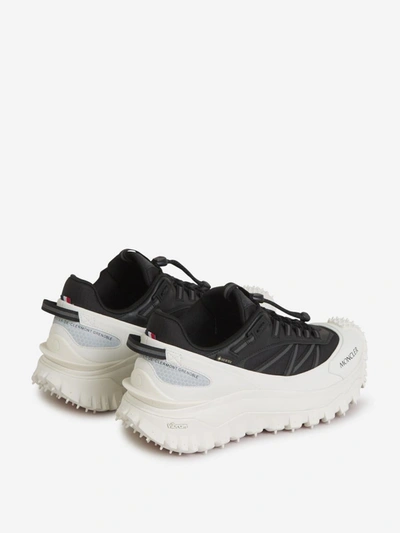 Shop Moncler Trailgrip Sneakers In Negre
