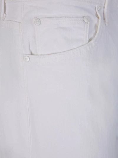 Shop Mother Wide Leg Jeans In Blanc