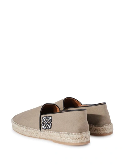 Shop Off-white Off White Flat Shoes In Sand White