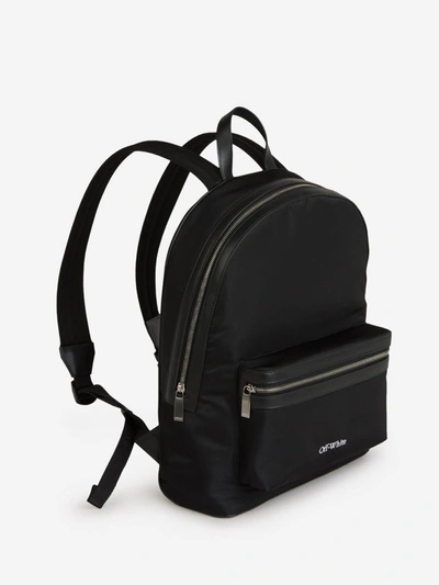 Shop Off-white Embroidered Logo Backpack In Negre