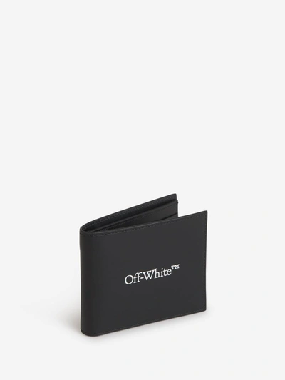 Shop Off-white Logo Leather Wallet In Negre