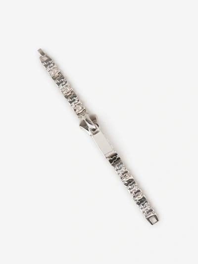 Shop Off-white Zipper Bracelet In Platejat