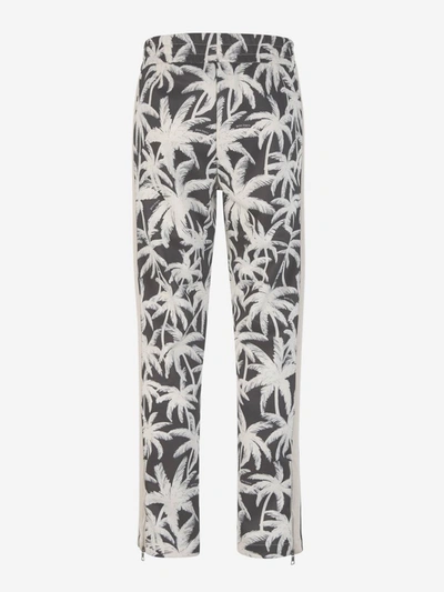 Shop Palm Angels Palm Trees Motif Joggers In Negre