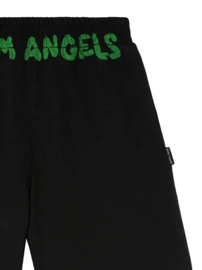 Shop Palm Angels Shorts In Black Gree