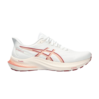 Pre-owned Asics Wmns Gt 2000 12 'white Light Garnet'