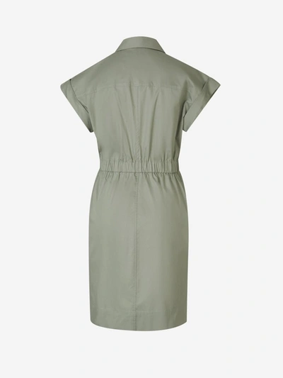 Shop Peserico Pockets Mini Dress In Verd Turquesa