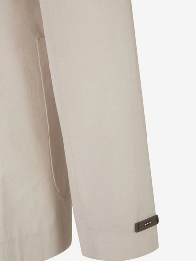 Shop Peserico Pockets Plain Blazer In Crema