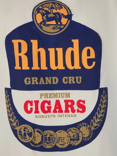 Shop Rhude Grand Cru Printed T-shirt In Beix