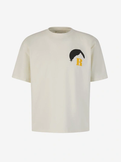 Shop Rhude Moonlight Printed T-shirt In Beix