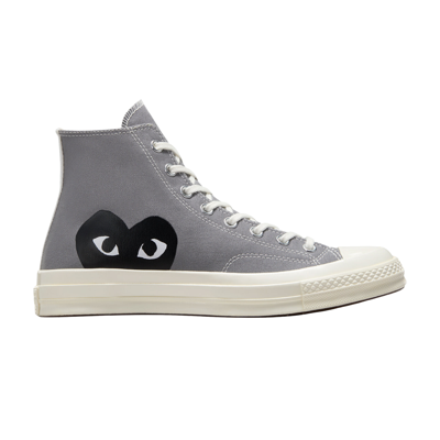 Pre-owned Converse Comme Des Garçons Play X Chuck 70 High 'steel Gray' 2023 In Grey