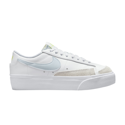 Pre-owned Nike Wmns Blazer Low Platform 'white Blue Tint'