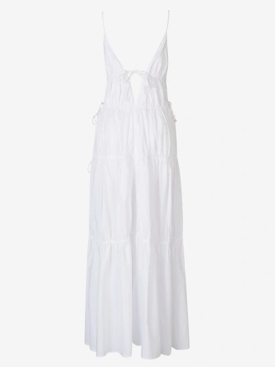 Shop Simkhai Lace Maxi Dress In Blanc