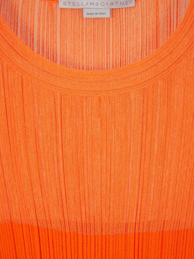 Shop Stella Mccartney Knit Midi Dress In Taronja