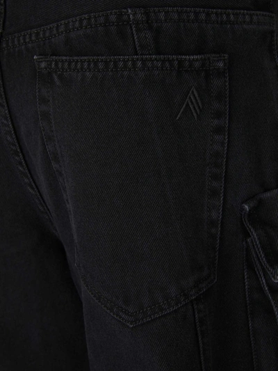 Shop Attico The  Fern Cargo Jeans In Negre