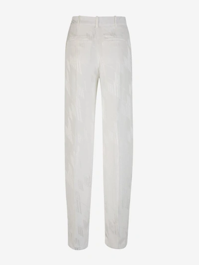 Shop Attico The  Viscose Formal Pants In Blanc