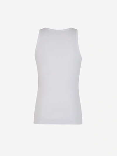 Shop Tom Ford Smooth Undershirt With Straps In Blanc