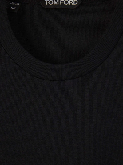Shop Tom Ford Plain Knit T-shirt In Negre
