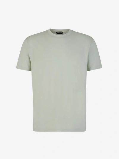 Shop Tom Ford Plain T-shirt In Verd Menta
