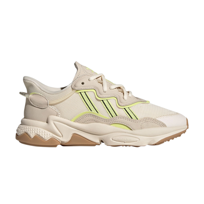 Pre-owned Adidas Originals Wmns Ozweego 'wonder White Pulse Yellow' In Cream