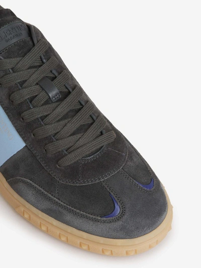 Shop Valentino Garavani Leather Upvillage Sneakers In Gris Fosc