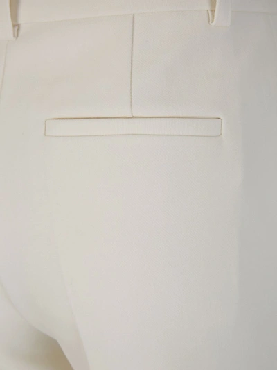 Shop Victoria Beckham Plain Formal Pants In Blanc