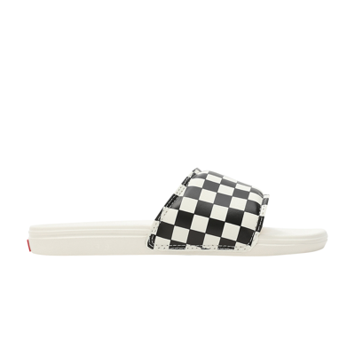 Pre-owned Vans Wmns La Costa Slide-on 'checkerboard - Marshmallow' In Cream