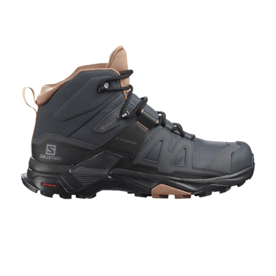 Pre-owned Salomon Wmns X Ultra 4 Mid Gore-tex 'ebony Mocha Mousse' In Grey