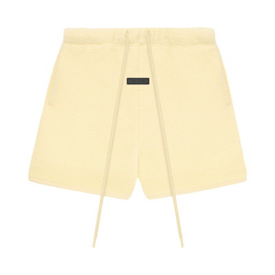 Pre-owned Essentials Fear Of God  Nylon Running Short 'garden Yellow'