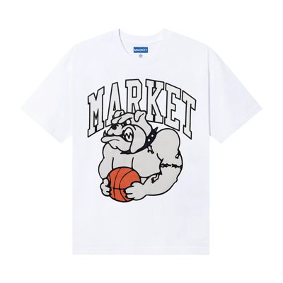 Pre-owned Market Bulldogs T-shirt 'white'
