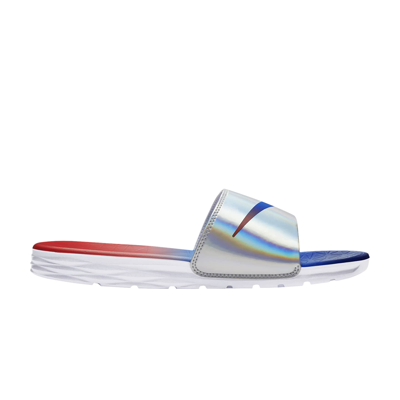 Pre-owned Nike Benassi Solarsoft Olyfed Slide 'team Usa' In Multi-color