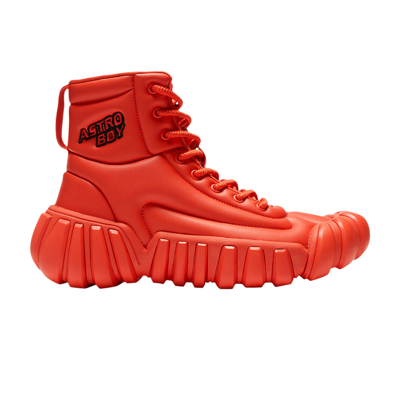 Pre-owned Onitsuka Tiger Astro Boy X Dentigre Puff Boot 'fiery Red'