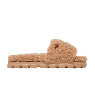 Pre-owned Ugg Wmns Cozetta Curly Slipper 'chestnut' In Brown
