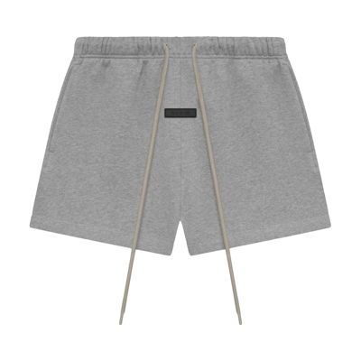 Pre-owned Essentials Fear Of God  Fleece Running Short 'dark Heather Oatmeal' In Grey