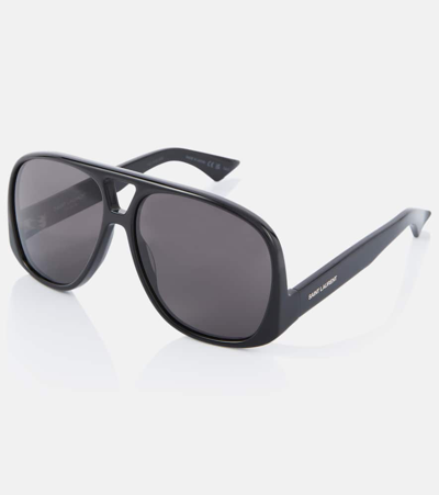 Saint Laurent Sl 652 Solace Aviator Sunglasses In Black