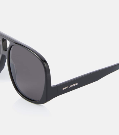 Saint Laurent Sl 652 Solace Aviator Sunglasses In Black