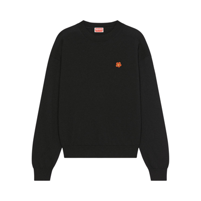 Pre-owned Kenzo Crest Logo Jumper 'black'