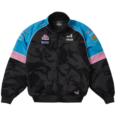 Pre-owned Palace X Kappa For Alpine Tracksuit Top 'night Desert Camo' In Black