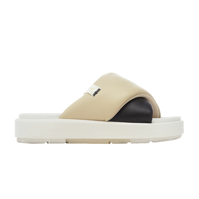 Pre-owned Air Jordan Wmns Jordan Sophia Slide 'shadow Brown' In Tan