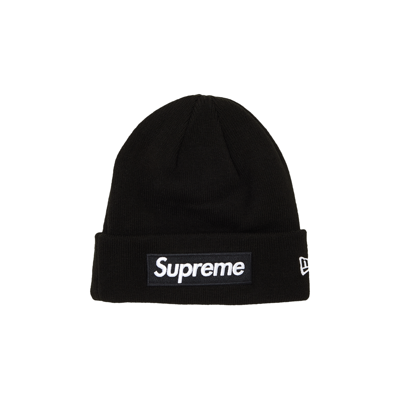 Pre-owned Supreme X New Era Box Logo Beanie 'black'