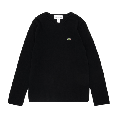 Pre-owned Comme Des Garçons Shirt X Lacoste Knit Sweater 'black'