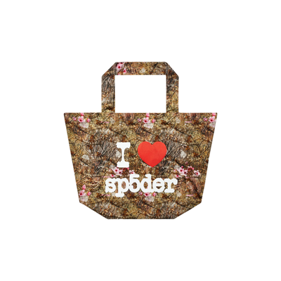 Pre-owned Sp5der Souvenir Xl Tote Bag 'real Tree' In Multi-color