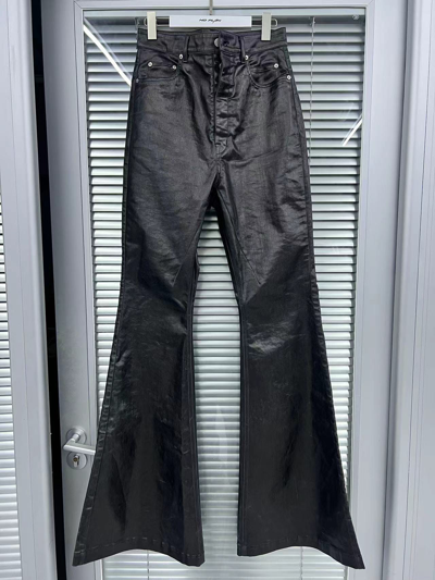 Pre-owned Rick Owens Ss23 Bolan Bootcut Flared Jeans In Black
