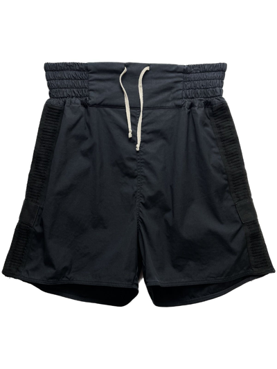 Pre-owned Rick Owens Fw14  Moody Embroidered Boxer Shorts In Black