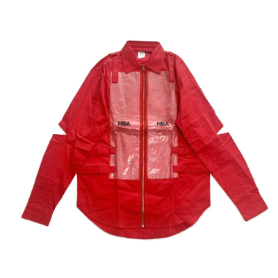 Pre-owned Hood By Air Zipper Shirt In Red