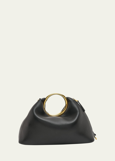 Shop Jacquemus Le Calino Ring Top-handle Bag In Black