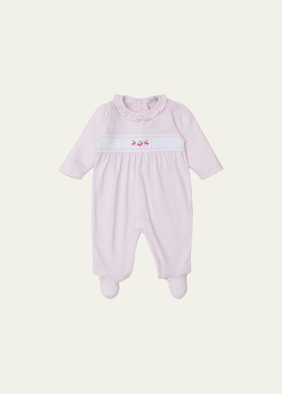 Shop Kissy Kissy Girl's Striped Classic Treasures Footie In Pink