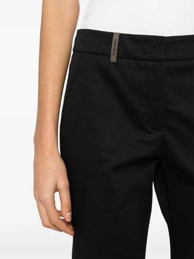 Shop Peserico Regular Pants In Black